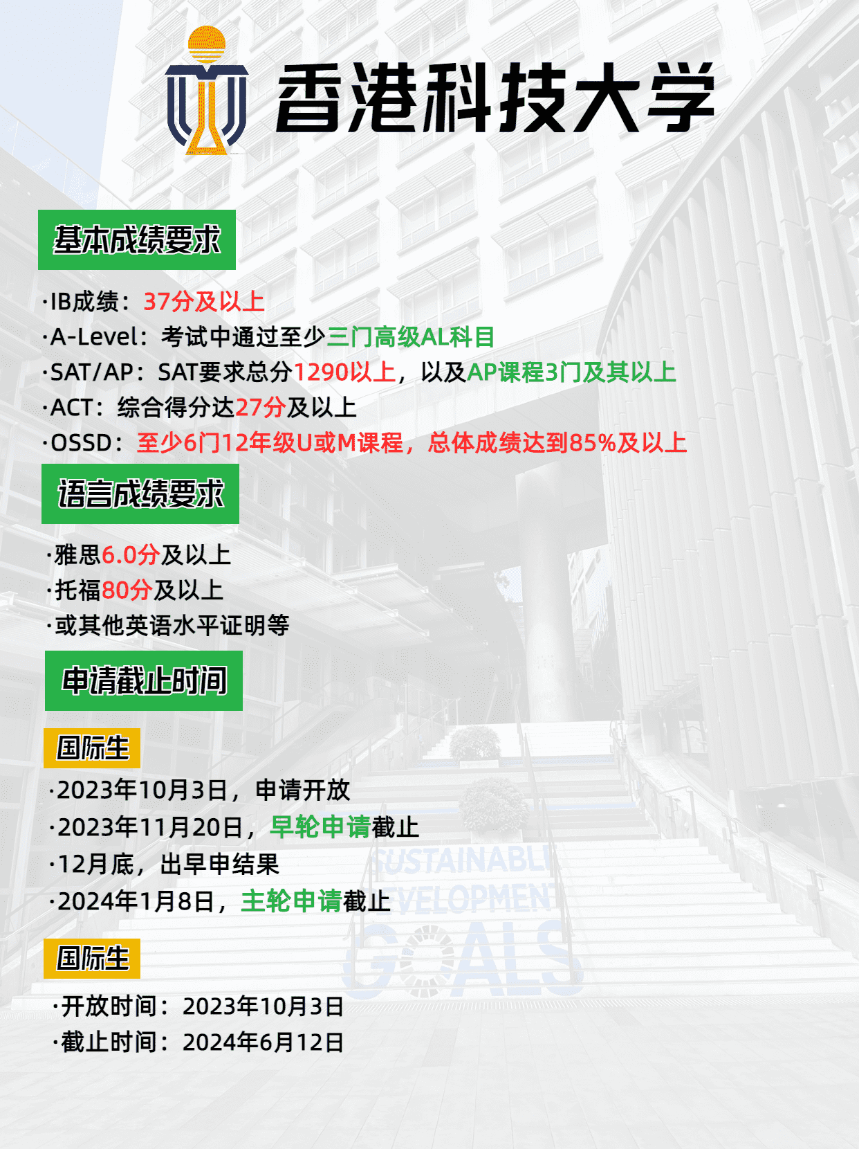2024年香港科技大學本科申請要求、申請時間，別錯過了申請哦
